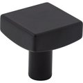 Jeffrey Alexander 1-1/8" Overall Length Matte Black Square Dominique Cabinet Knob 845MB